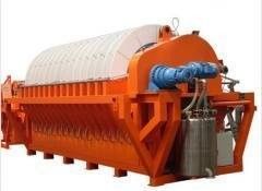 Iron Ore Slurry Rotary Disc Filter , Vacuum Filtration System Energy Saving